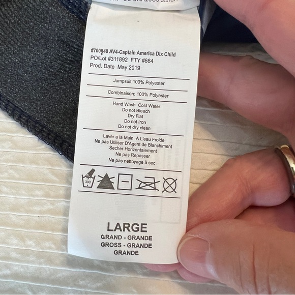 CAPTAIN AMERICA costume Youth Large - Picture 16 of 17